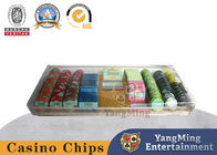 Transparent Acrylic Chip Box Poker Table Game Handle Chip Carrier