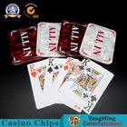 Red & White Hot Stamping Square Positioning Card Texas Hold 'Em Professional Game Table Accessories ALL IN Dealer Brand