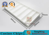 High Quality Environmentally Friendly Acrylic Chip Tray White ABS Plastic Baccarat Texas Anti-Counterfeiting Chips Coin