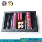 Black Texas Poker Table Special Plastic Box Can Hold 350pcs Round Anti-Counterfeiting Clay Casino Countertop Chip Case