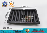 Black Texas Poker Table Special Plastic Box Can Hold 350pcs Round Anti-Counterfeiting Clay Casino Countertop Chip Case