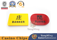 Custom Mini Acrylic Carving Baccarat Poker Table Blackjack Marker BV Certification
