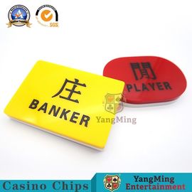 New Engraving Baccarat dealer Blackjack Clay Iron ABS Poker Chips Dealer Button Poker Gambling Tables Win Lose YM-DB03-1