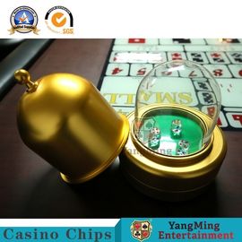 Dedicated Bright Gold Intelligent Electric Dice Cup Casino Table Accessories