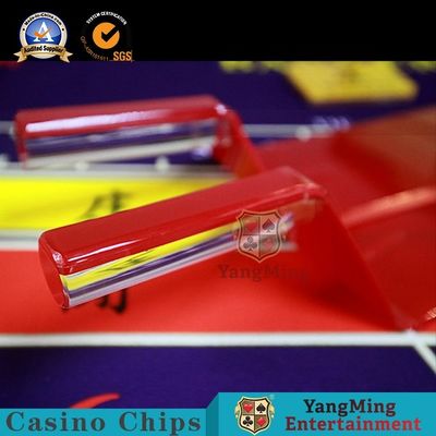 Traditional Big Red Acrylic Plastic Chips Playing Card Shovel YM-BS01