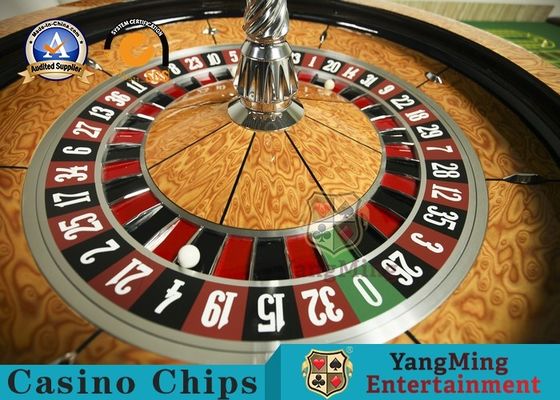 Solid Wood 32 Inch Roulette Wheel Board Stainless Steel Aluminum