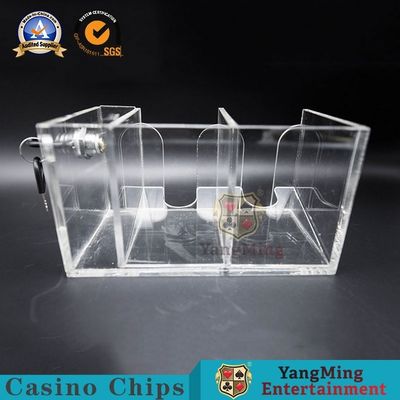 8 Pairs Playing Card Thick Acrylic Discarded Card Box Fully Transparent