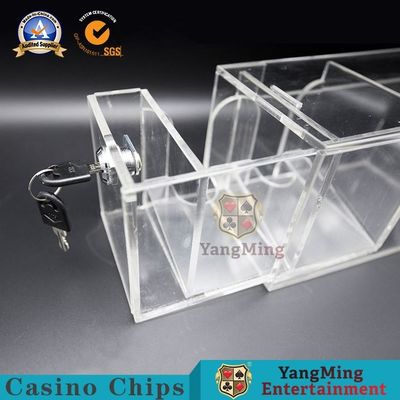 8 Pairs Playing Card Thick Acrylic Discarded Card Box Fully Transparent