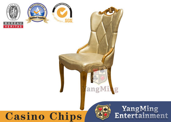 Imitation Leather  Luxury Oak Poker Table Chairs Korean Style  For Casino Club