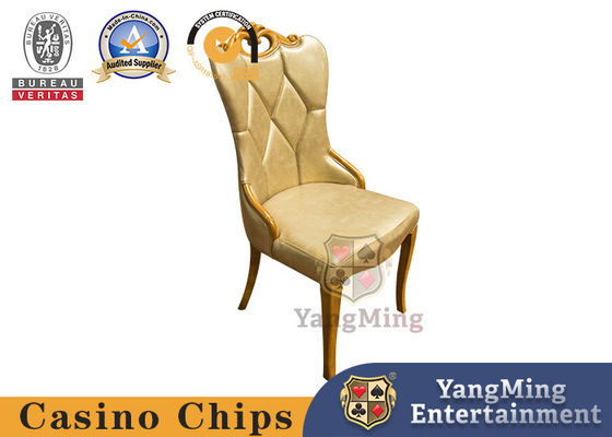 Imitation Leather  Luxury Oak Poker Table Chairs Korean Style  For Casino Club