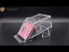 투명한 아크릴 카드 딜러 신발의 니우니우 텍사스 블랙잭 포커 테이블 게임 2 쌍