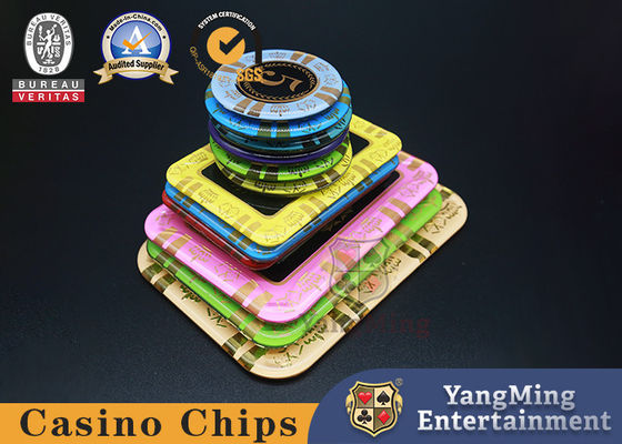 4mm Thickness Low Denomination  Acrylic Plastic Casino Chips Anti Counterfeiting