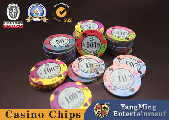 Round 10g Personalized  Clay Poker Chips 43mm Diameter