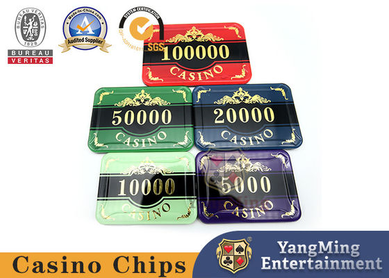 760PCS Hot Stamping Plastic Luxury  Anti Counterfeiting Casino Chip Set