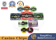 6mm Thickness Casino Poker Chip Set Acrylic Crystal Plastic Stamping Personality Pattern