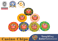 Customized 600 Pieces Club Chips Texas Poker Table Game Chips Set Aluminum Alloy Box