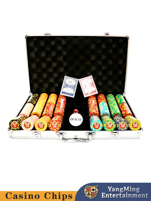 주문 12g 포커 칩 세트 600PCS 1 딜러와 함께 도박 테이블 게임을위한 카드 2 데크 온라인 제조