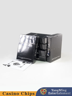 주문 100% PVC 플라스틱 포커 텍사스 홀덤 테이블 게임 빨간색과 파란색 플라스틱 카드 온라인 제조