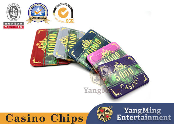 주문 760Pcs 알루미늄 합금 칩박스 3층 아크릴 칩 셋 프랑스 색깔 쉘 패턴 텍사스 보안 포커 플라스틱 칩 온라인 제조