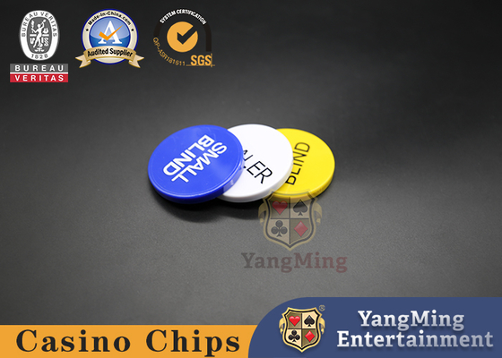 주문 50*6mm 카지노 게임 부속품 택사스 부지깽이 Vip 클럽 상인 전념하는 큰 눈 먼 작은 단추 카지노 테이블 온라인 제조