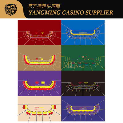 주문 Casino Baccarat Tablecloth 9 Player Poker Table Game Can Be Designed And Customized 온라인 제조