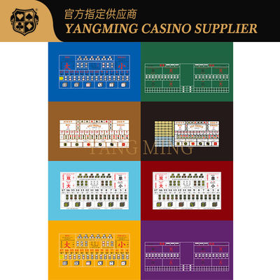 주문 Customizable Durable 100% Polyester Fabric For Sic Bo Casino Tables For Casino Game 온라인 제조