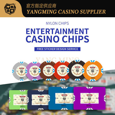 주문 Customizable Nylon Casino Chips – Durable Poker & Gaming Tokens For Casino Game 온라인 제조