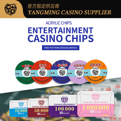 주문 Factory Customized Acrylic Poker Chips Designed For Casino Baccarat Games 온라인 제조