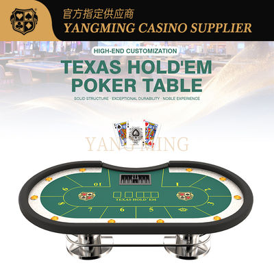 주문 Customizable Texas Hold'em Poker Table – Premium Casino-Grade Gaming Table 온라인 제조