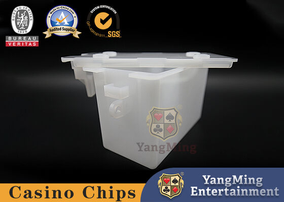 주문 가득 차있는 광택이 없는 덮은 아크릴 선물 상자 카지노 8 갑판 트럼프패 버리기 홀더 온라인 제조