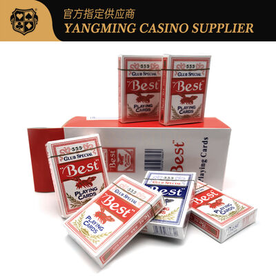 주문 최고의 555 카지노 포커 전용 카드, 텍사스 홀덤 바카라 도박 게임용 온라인 제조