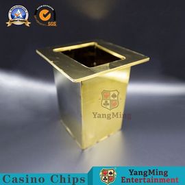 주문 카드 포커 포기 홀더 10.5*10.5*17.5 SGS 인증을 하는 금속 반토막 버튼 온라인 제조