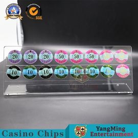 주문 룰렛 바퀴 바카라 표 칩 홀더 40 밀리미터 지름 라운드 칩 디스플레이 16PCS 온라인 제조