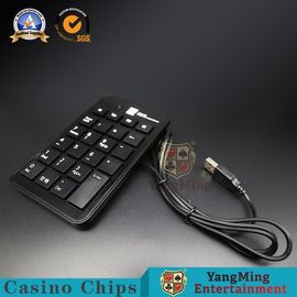 주문 호리호리한 바카라 노름 체계 USB 수 키보드 검정 플라스틱에 의하여 타전되는 키보드 테이블 체계 온라인 제조