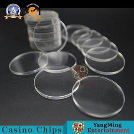 주문 도박장 클럽 열성적인 아크릴은 분리기 40mm 직경 둥근 칩을 잘게 썹니다 온라인 제조