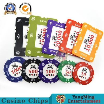 주문 760Pcs 철심 크레이 포커 칩은 얼어붙은 스티커 텍사스에서 설정했습니다 온라인 제조