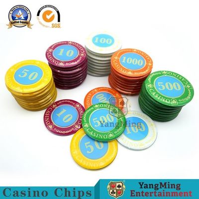 주문 730 PC 아크릴 결정 칩은 포커 게임 독립적 UV 바이올렛에서 설정했습니다 온라인 제조