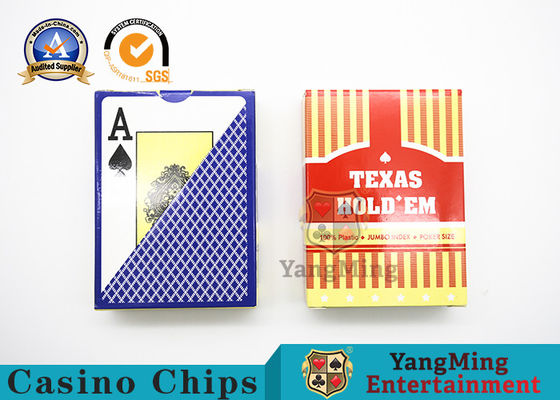 주문 텍사스 Hold'Em 게임 두배를 위해 카드놀이를 하는 방수 PVC 플라스틱은 서리로 뒤덮이는 것으로 편들었습니다 온라인 제조
