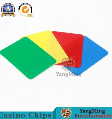 주문 스폿 컬러 방수 Pvc 신용 카드 조각 포커 테이블 90x65mm 온라인 제조