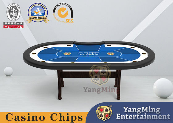 주문 텍사스 Hold'Em 클럽 고체 목재 포커 체스 게임대 Ｈ 모양이 형성된 발 온라인 제조