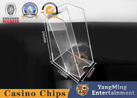 Fully Transparent Crystal Thick Acrylic Poker Discard Holder 8Sets Solitaire