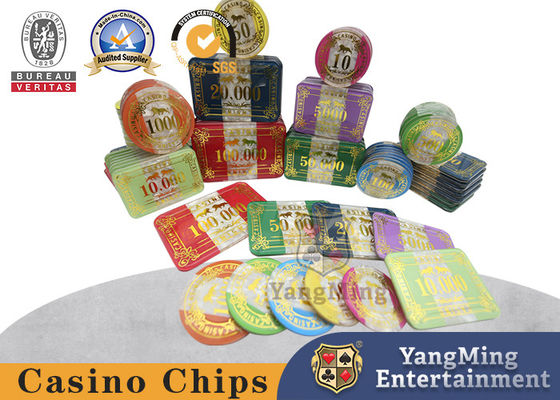 주문 높은 보안을 가진 Holdem 게임 760pcs 10g 블랙잭 칩 온라인 제조