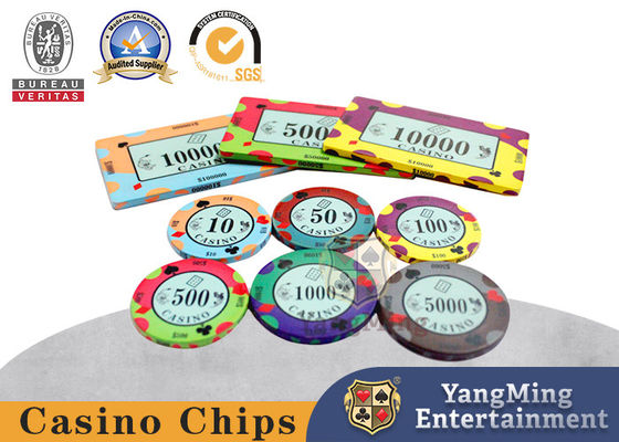 주문 라운드 10g 개인화 된 클레이 포커 칩 43mm 직경 온라인 제조