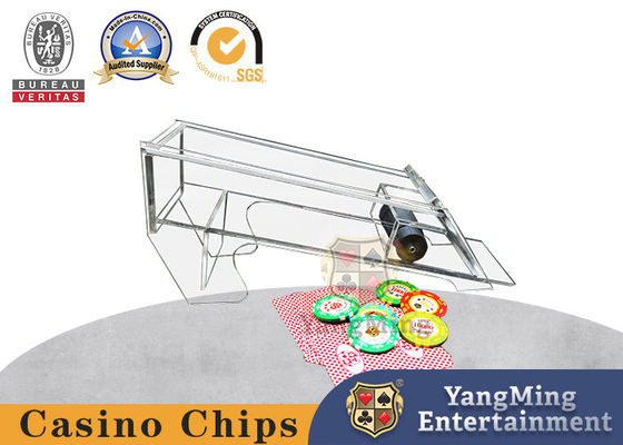 주문 포커 카드 놀이 아크릴 딜러 셔플러의 완전히 투명한 두꺼운 8 세트 온라인 제조