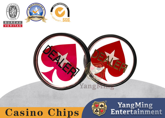 주문 두배는 맞춘 텍사스 Hold'Em 맞춘 포커 딜러 버튼을 측면을 댔습니다 온라인 제조