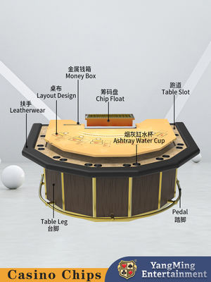 새로운 릴리스 7 사이드 가드 블랙 잭 테이블 레크리에이션 및 레저 클럽 포커 게임 테이블
