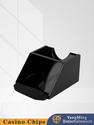 공장 스팟 아크릴 블랙 1 데크 딜러 신발 황소 테이블 게임 사용자 정의 디자인 아크릴 딜러 신발