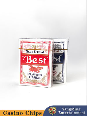 빨간색 파란색 2색 555 게임 카드 88*63mm 블루 코어 국내 종이 카지노 카드