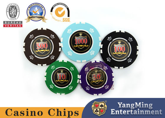 판매 760 PCS 주문 인쇄 된 점토 플라스틱 포커 칩 은 알루미늄 케이스에 선물 세트