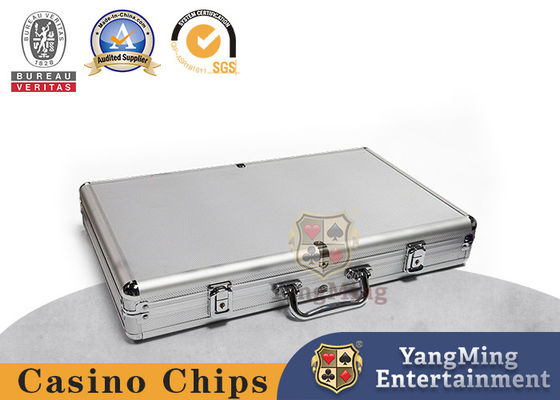 600 PC 라운드 형상 RFID 포커 칩 케이스 11.5g 크레이 세라믹 가지고 다닐 수 있는 도박 칩은 캐리어 핸들과 잠금장치에서 설정했습니다